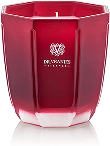 Dr. Vranjes - Duftkerze - Handgefertigtes Glas, Dekorative Luxuskerze, lösungsmittelfreies Wachs (Tormalina Melograno 200 g) von Dr. Vranjes