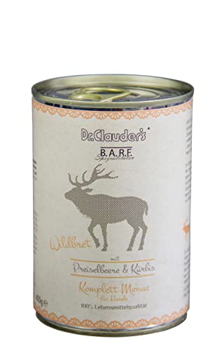 Dr.Clauder´s BARF Game 400g Wildfleisch mit Kürbis und Blaubeeren für Hunde, Medium, Haustierbesitzer, Hundefutter, 400g von Dr. Clauder's