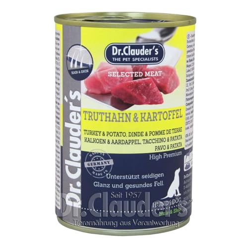 Dr. Clauders Selected Meat Truthahn & Kartoffel | 6X 400g Hundefutter von Dr.Clauder´s