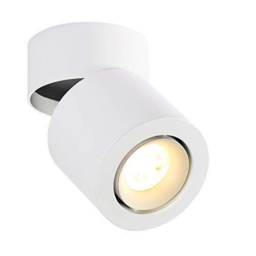 Dr.lazy 5W GU10 Fassung LED Aufbauleuchte Deckenleuchte, Deckenspots, wandleuchten, Deckenstrahler, DeckenLampe, Deckenbeleuchtung, Falten Drehen Aufputz Deckenleuchte von Dr.lazy