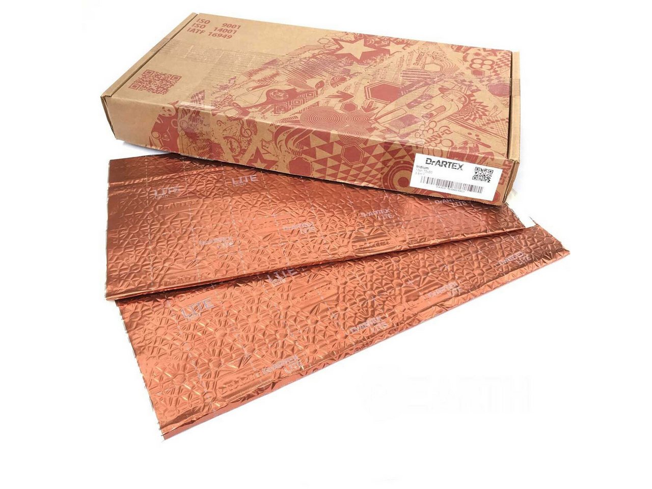 DrArtex Dämmplatte Earth Iridium Medium 2,0mm 10x Vibrationsdämpfende Platten 3,75 m² von DrArtex