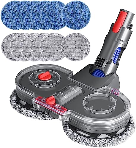DrRobor Elektrische Wischaufsatz für Dyson V11 V10 V7 V8 V15 Staubsauger mit Abnehmbarer Wassertank, 12 Waschbarer Mopp von DrRobor