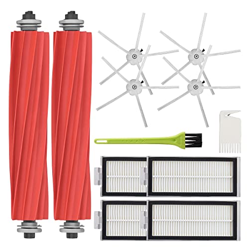 DrRobor Ersatzteile Zubehör für Roborock Q7 / Q7Max / Q7 Max Plus/ Q7 Max+ mit Hauptbürste, HEPA Filter und Seitenbürste von DrRobor