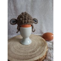 Lamm Schaf Eierwärmer, Gehäkelt von Dracostube