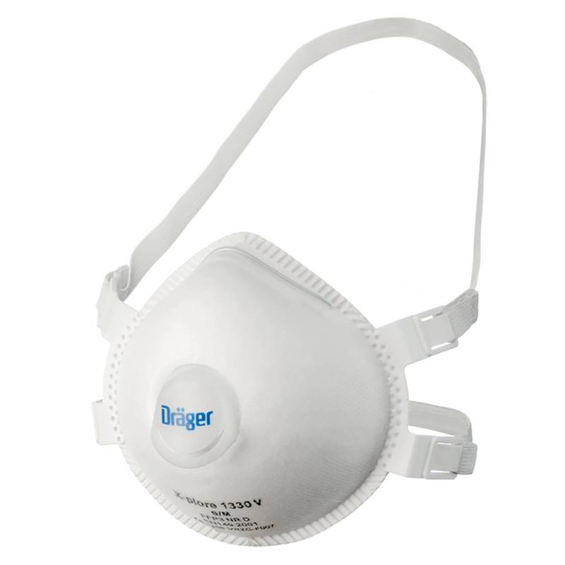 Dräger Feinstaubmaske X-plore 1330 V FFP3 mit Ventil Gr. S-M 5 Stück Weiß von Dräger