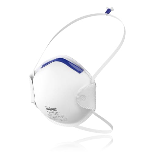 Dräger X-plore 1310 FFP1 Atemschutz-Maske | Mundschutz als wirksamer Filter gegen Fein-Staub und Partikel | 20 Stück Atemmaske in Universalgröße von Dräger