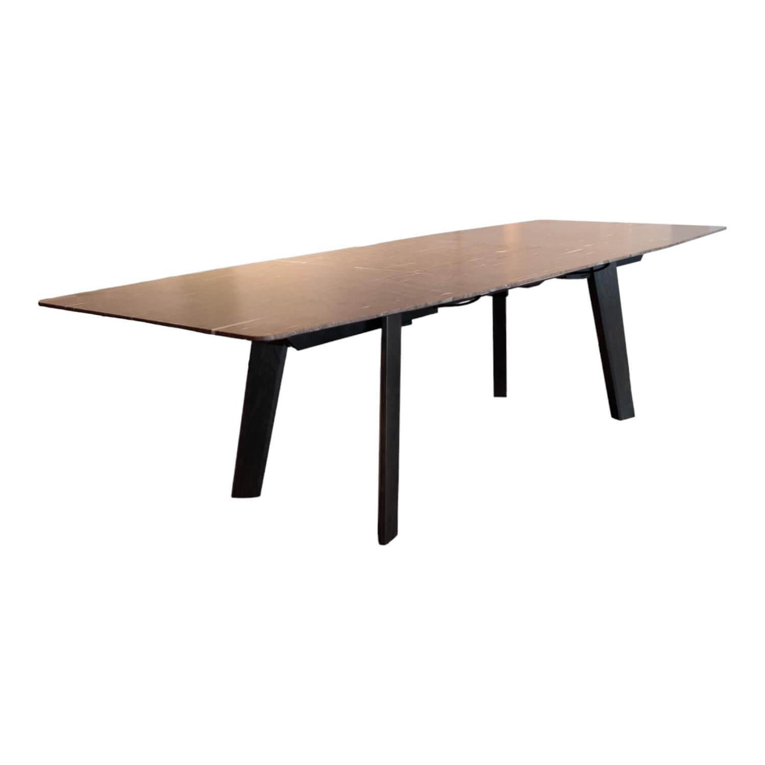 Esstisch 1460 Fontana Platte Quarzit Brown Silk Braun Geledert Sockel Eiche Dunk... Esstisch 1460 Fontana Platte Quarzit Brown Silk Braun Geledert Sockel Eiche Dunk... von Draenert
