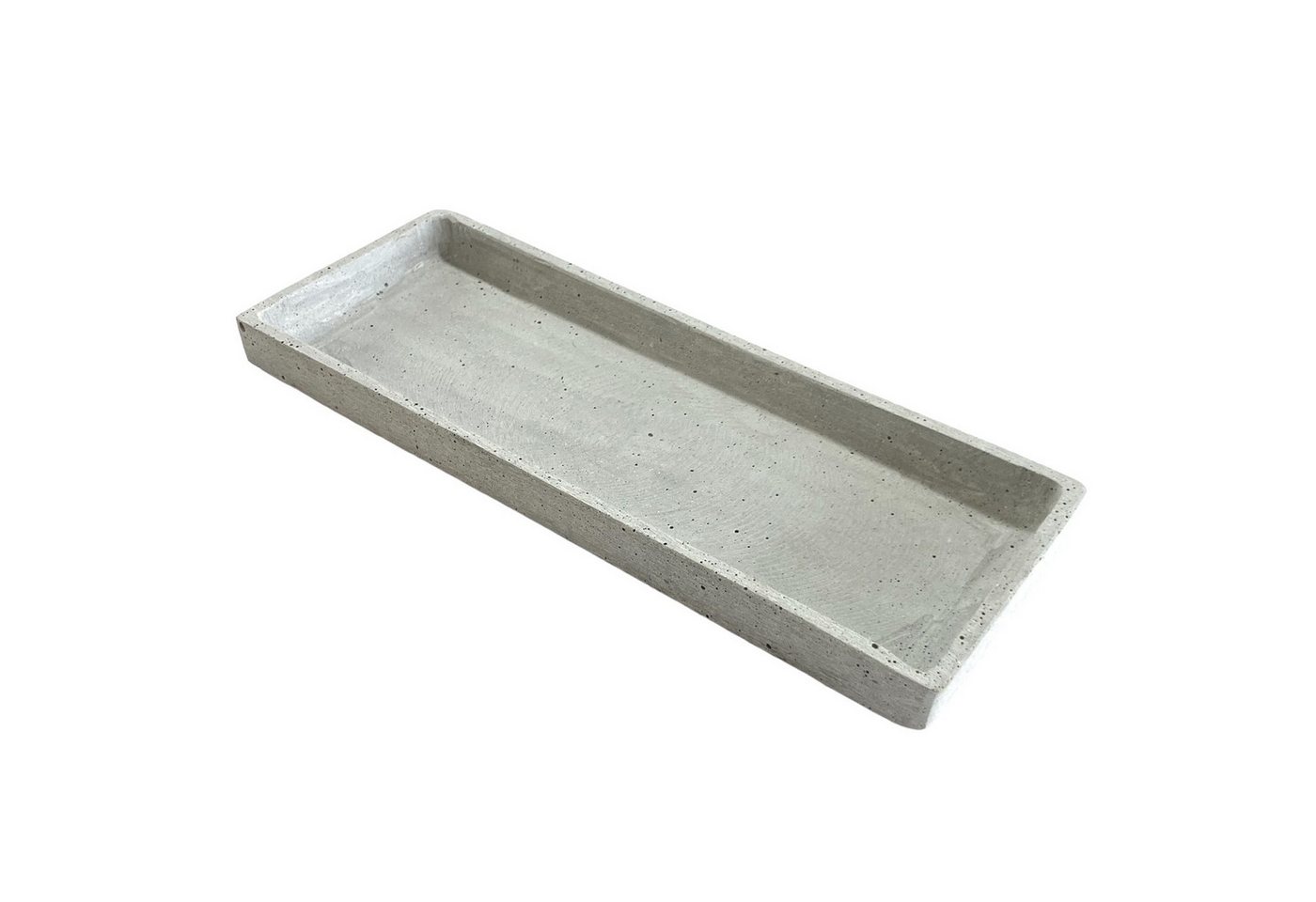 Dragimex Getränkeuntersetzer Dekotablett, Moderne Schale aus grauem Polyresin, Betonoptik 27x10x2cm Dragimex Getränkeuntersetzer Dekotablett, Moderne Schale aus grauem Polyresin, Betonoptik 27x10x2cm von Dragimex