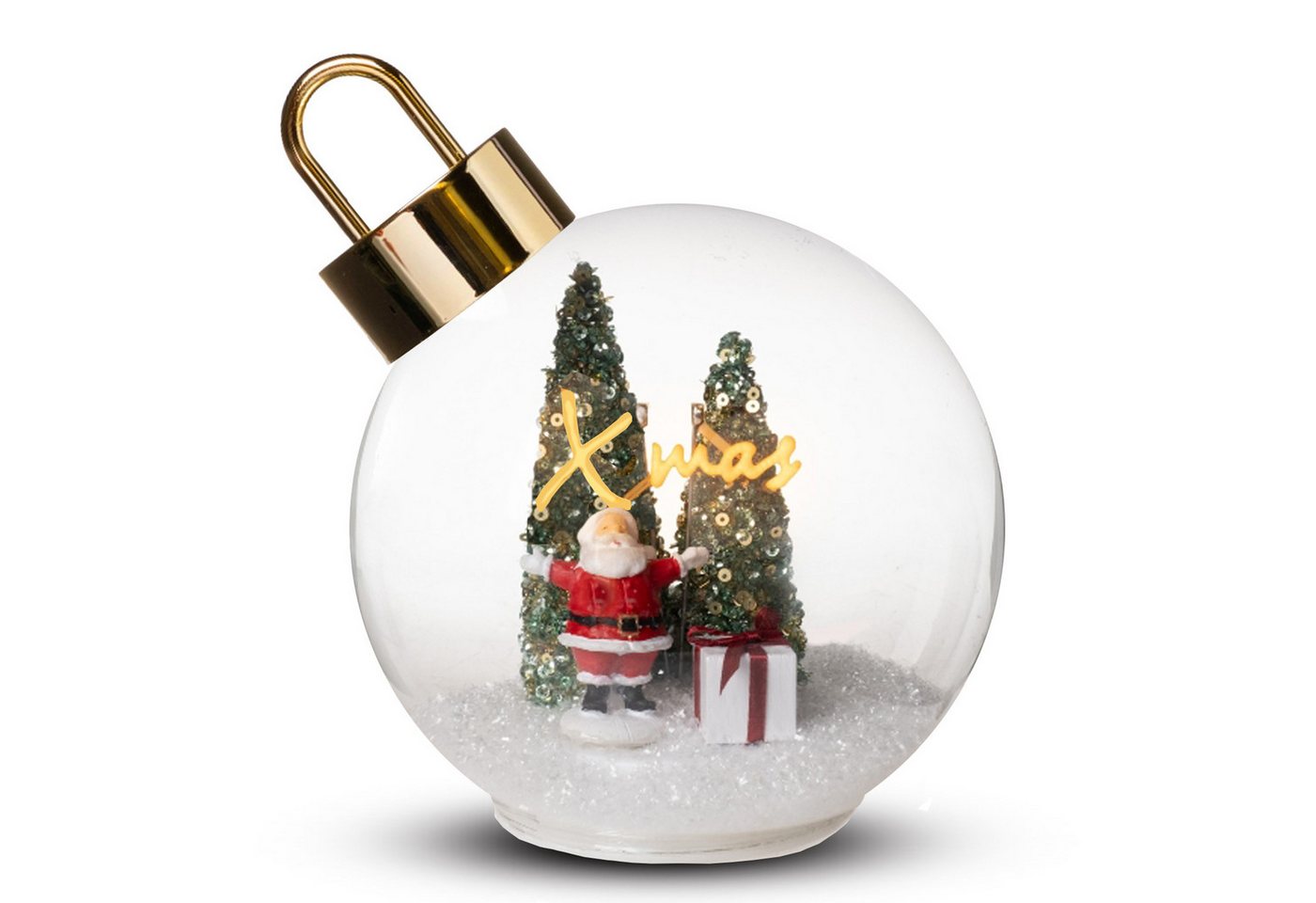 Dragimex LED Dekolicht Glaskugel LED X-Mas Gold Ø 14cm, LED fest integriert, Warmweiß Dragimex LED Dekolicht Glaskugel LED X-Mas Gold Ø 14cm, LED fest integriert, Warmweiß von Dragimex