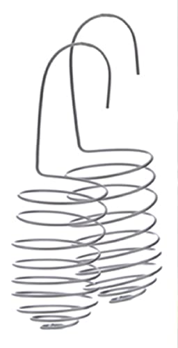 Dragimex Meisenknödel-Halter Metall silberfarbig zum hängen für Meisenknödel ohne Netz in 3 Größen jeweils als 2-er Set (2-er Set für 2 Knödel) von Dragimex