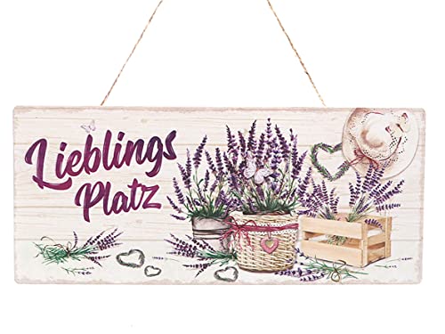 Metallschild Lieblingsplatz | Lavendel | Hängedeko Dekohänger | Haus Garten | 30 cm Metallschild Lieblingsplatz | Lavendel | Hängedeko Dekohänger | Haus Garten | 30 cm von Dragimex