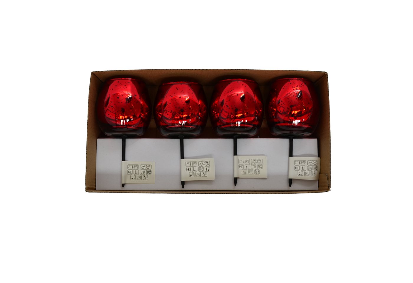 Dragimex Teelichthalter Teelichgläser rot aus Glas 4er Set mit Picker für den Adventskranz Dragimex Teelichthalter Teelichgläser rot aus Glas 4er Set mit Picker für den Adventskranz von Dragimex