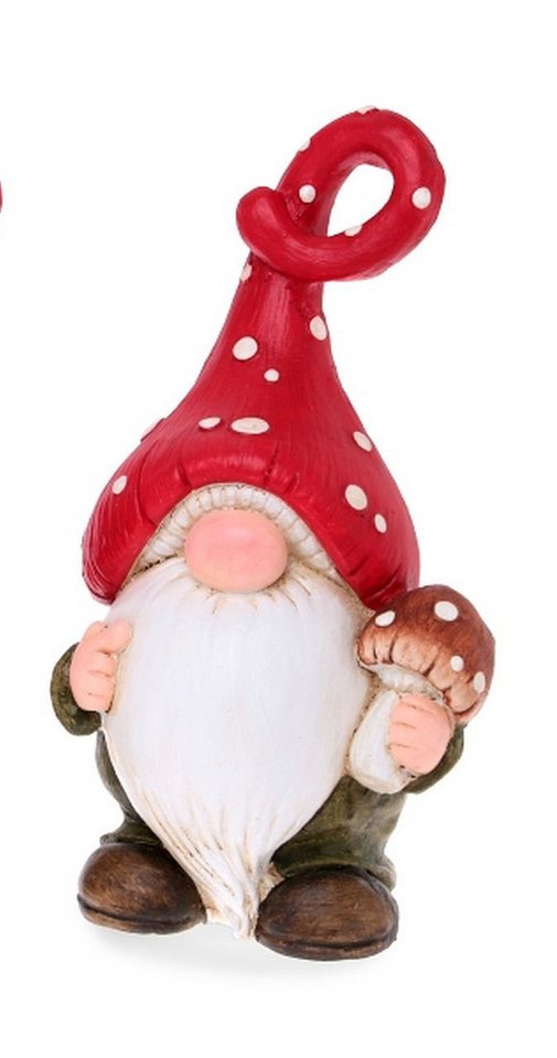 Dragimex Wichtel aus Polyresin 41 cm – mit Pilz oder Igel – Herbstdeko Dragimex Wichtel aus Polyresin 41 cm – mit Pilz oder Igel – Herbstdeko von Dragimex