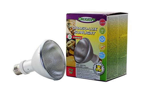 DRAGO-LUX Sunlight DESERT 70w - Metalldampflampe für E27 Fassung mit UVA und UVB Strahlung PAR 30 von Dragon