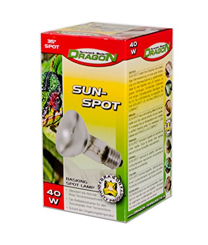 Dragon - Reptilien Basking Spotstrahler - Sun Spot (Einfachpack, 40 Watt) von Dragon