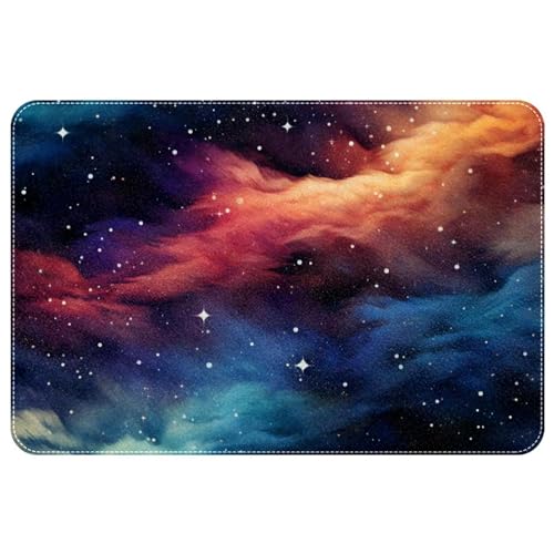 DragonBtu Area Rugs rutschfeste Fußmatte, buntes Galaxie-Planet, weich, maschinenwaschbar, Bodenmatte für Schlafzimmer, Boden, Dusche, Eingang, Fußmatte, langlebig, 60 x 90 cm von DragonBtu