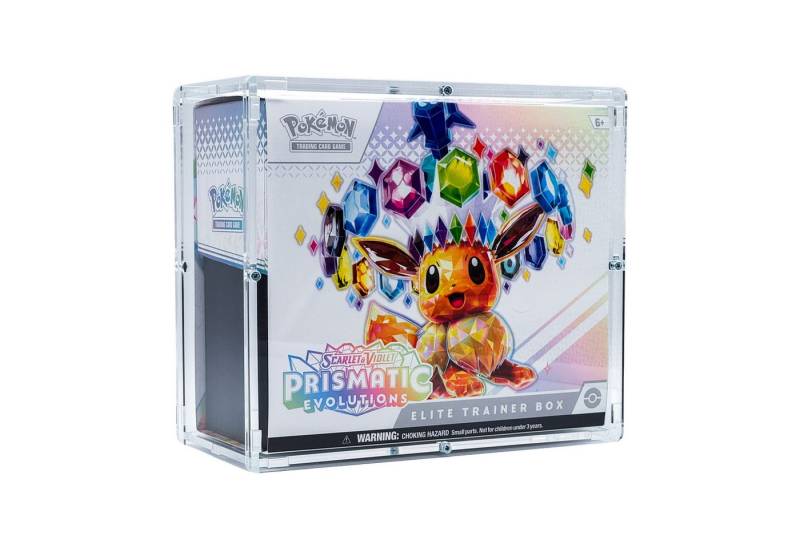 DragonCollect Aufbewahrungsbox Acryl Case für Pokemon Top Elite Trainer Box Premium Schutzbox TTB ETB, Made in Germany von DragonCollect