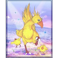 Chocobo Tanz - 8x10 Oder 11x14 Druck Final Fantasy Fan Art von DragonCrestStudios