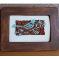 Blauer Vogel Im Schokoladenhintergrund Blauer Vogel Im Schokoladenhintergrund von DragonKnotCrafts