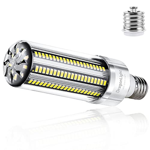 DragonLight 54W Superhelle Mais Licht LED Glühbirne(Ersetzt 400Watt) - E27 Edison LED Lampe mit E40 Adapter - 6000K Kaltweiß 6500 Lumen für Gewerblichen Bereich Beleuchtung - Garage Lagerhaus Fabrik von DragonLight