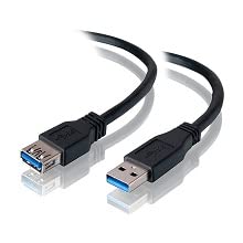 5 Meter USB 2.0 A Stecker auf A Buchse Verlängerungskabel für Drucker, Scanner und andere USB-Geräte von DragonTrading