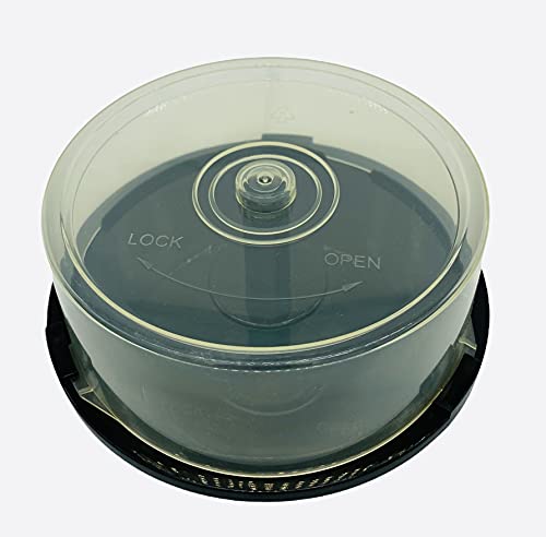 Dragon Trading® CD-CakeBox – durchsichtige Kunststoff-Behälter, für 25 CDs von DragonTrading