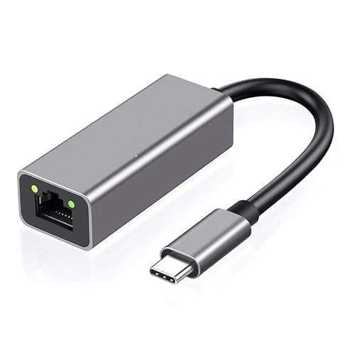 DragonTrading - USB 3.1 Typ C auf Gigabit Ethernet Adapter - 10/100/1000 - Thunderbolt 3 kompatibel - Windows und Mac - RJ45 LAN Netzwerkkonverter von DragonTrading