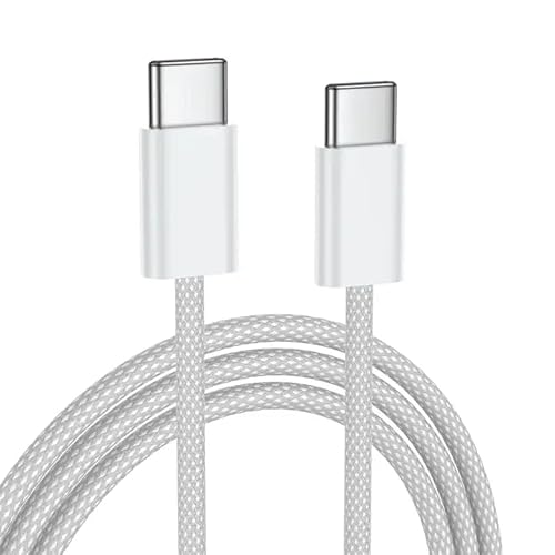 DragonTrading Langes 2 Meter USB C auf USB C Kabel Schnelles Laden und Datenübertragung, Telefon und Tablet USB C Kabel, 60W für iPhone 15,15 Pro Max iPad Mini/Pro 2021+, MacBook Pro 2020 + Samsung von DragonTrading