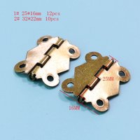 Frühling Antike Scharniere 12st Bronze Kleine - Blume Rand Box Gemel Eisen Flachen Klappe 90 Grad Liefert Hardware 25 16mm/32 22mm-Hy6 von DragonTradition