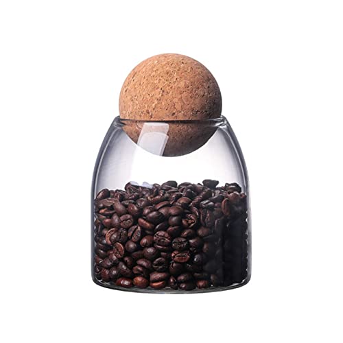 Storage Jar Borosilicate Glass With Corks Transparent Seal Glass Jars Food Storage Container Clear Candy Jar 500ml Glass Storage Jars With Ball Cork For Food,Candisugar,Coffee,Tea,Beans,Spice,Salt von DragonX2