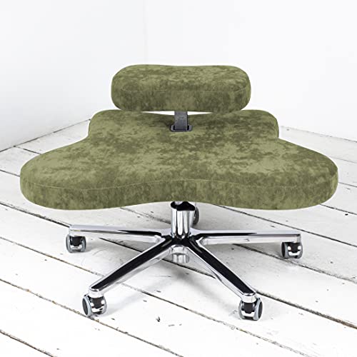 DragonflyChair - aktiver Bürostuhl zum Sitzen in verschiedenen Stellungen (im Schneidersitz, in japanischer Sitzhaltung, hocken oder auf andere Weise); wie Kinder auf dem Boden. (Large, Olive) von DragonflyChair