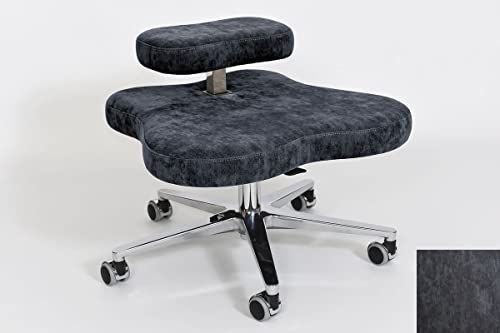 DragonflyChair - aktiver Bürostuhl zum Sitzen in verschiedenen Stellungen (im Schneidersitz, in japanischer Sitzhaltung, hocken oder auf andere Weise); wie Kinder auf dem Boden. (Standard, Charcoal) von DragonflyChair