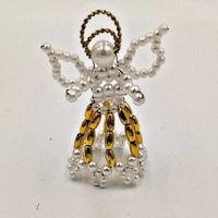 Perlen Engel , 6cm, Echte Handarbeit, Schöne Deko Perlen Engel , 6cm, Echte Handarbeit, Schöne Deko von DrahtKreativ