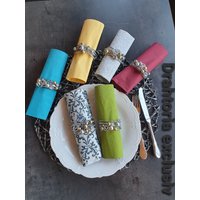 Drahtoria Edle Serviettenringe Serviettenhalter 6 Stück Im Edlem Geschenkkarton Draht Aludraht Perlen Gold Silber von Drahtoria