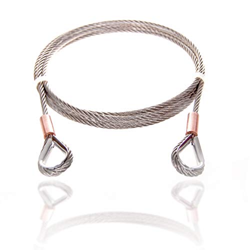 Drahtseile24 Edelstahlseil mit Kauschen, Edelstahl Stahlseil mit Kauschen | V4A AISI 316 | Ø3mm / 100kg Nutzlast | 4m von Drahtseile24