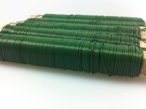 Dekodraht Dekodraht Wickeldraht Grün lackiert 0,65 mm 2,5 Kg 25X 100G Holzstab 38M von Drahtwaren Henkel
