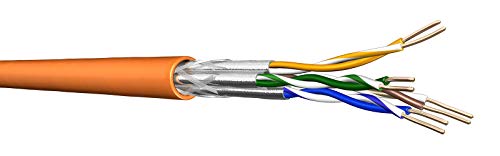 Draka Cat 7 Verlegekabel UC900 HS23 S/FTP PiMF, 100m Ring , geschirmtes Installationskabel , highquality Schirmung , orange , Cat7, 1000 MHz , AWG 23/1 von Intellinet