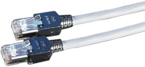 Draka Daetwyler RJ45 Netzwerkkabel, Patchkabel CAT 5e S/UTP 20.00m Grau Flammwidrig, mit Rastnasenschutz von Draka