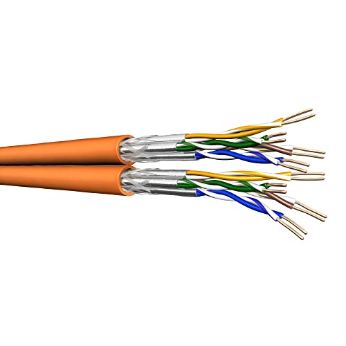 Draka Duplex-Verlegekabel UC900 HS23, Cat 7, S/FTP, PiMF, LSZH, orange, 100m von Draka