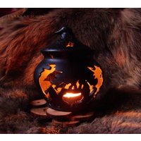 Keramik Windlicht Witchcraft von DrakkarStudio
