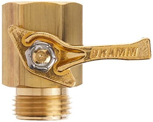 Dramm 114960 036434 4 Heavy-Duty Brass Shut-Off Valve, Single von DRAMM