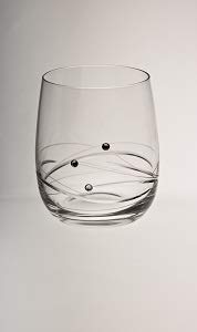 Dranex Wasser-, Bourbon-, Whisky-, Fire-Kristallglas, handgeschliffen, verziert mit Swarovski-Elementen, 6-teiliges Set von Dranex