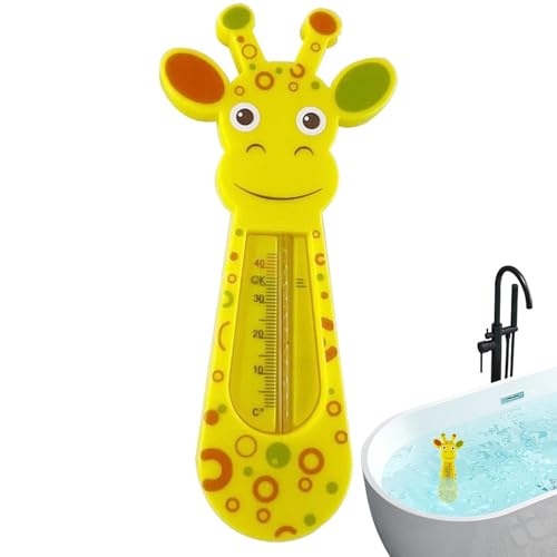 Badethermometer Baby Giraffe- Badethermometer Baby,Kunststoff-Badewannen-Thermometer Giraffenform |badethermometer Badewanne Für Das Kinderbad Schwimmendes Wasserthermometer von Dranng