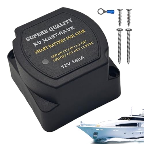 Dranng 12V Batterie Trennrelais,Batterie-Trennrelais | Controller Stabilizer Sicherheitsschutz für Automobil Wohnwagen Yacht Boot Dranng 12V Batterie Trennrelais,Batterie-Trennrelais | Controller Stabilizer Sicherheitsschutz für Automobil Wohnwagen Yacht Boot von Dranng