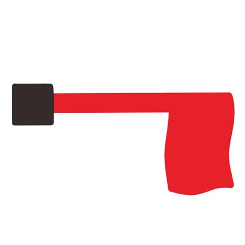Dranng Briefkasten-Flagge Ersatz | Acryl Außen Rot Briefkasten Signalflagge - Beschläge für Alarmanzeige Außen Haus Briefkasten Tür Wand Pfosten Montage Haus Backstein Bauernhaus von Dranng