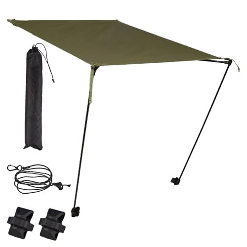 Dranng Campingstuhl Schattenspender,Zeltdach für Campingstühle Outdoor | Sonnenschutz mit robustem Schirm tragbare Markise für Sport Garten Angeln Reisen von Dranng