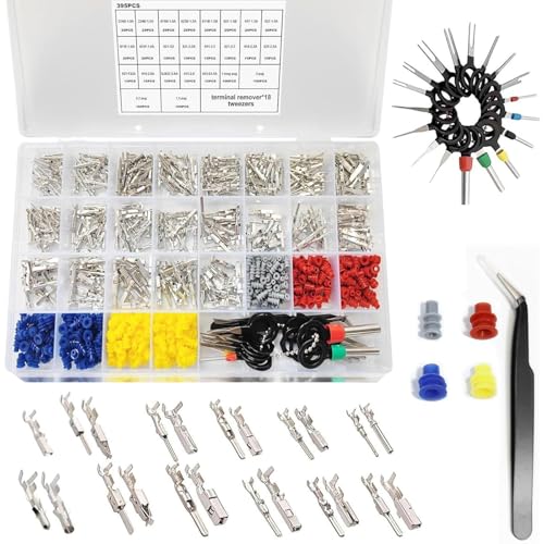 Dranng Elektrische Steckverbinder Kit 21 Arten | Auto Anschluss Set - Staubdichte Elektroverbinder Für Haus Auto Motorrad Boot Wohnwagen Industrie Kraftfahrzeuge von Dranng