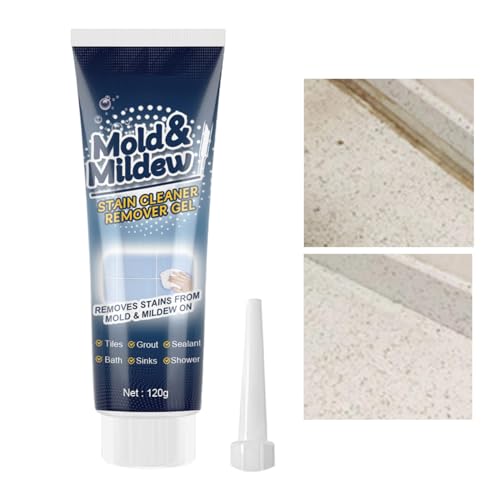 Dranng Fliesenfugenfüller, Selbstklebender Fugenfüller,120 g weißer Fliesenmörtel-Dauerfüller - Schnell trocknender Fliesenkleber für Waschbecken, Badezimmer, Küche, Dusche, Toiletten, Badewannen von Dranng