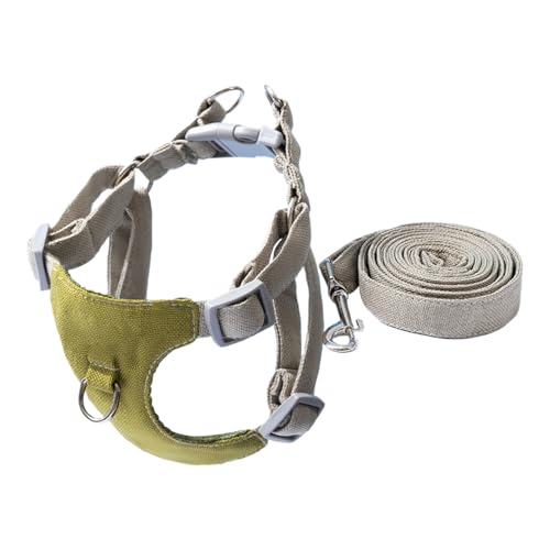 Dranng Geschirr Für Hunde | Pet Westen Geschirr Seil Set,Atmungsaktive Oxford Weste Für Hunde, Verstellbares Zubehör Für Kleine Mittelgroße Und Große Rassen Outdoor Spaziergänge von Dranng