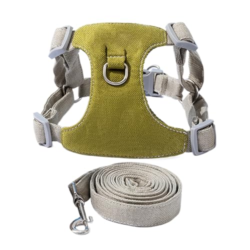 Dranng Geschirr Medium Für Hunde,Anti-Zug Haustiergeschirr Mit Leine | Atmungsaktive Oxford Weste Für Hunde, Verstellbares Zubehör Für Kleine Mittelgroße Und Große Rassen Outdoor Spaziergänge von Dranng